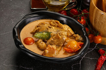 Thai Tom yum soup with chicken