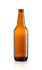 glass empty beer bottle