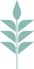 Modern Nordic style flower logo © Marina Zlochin