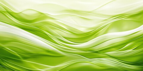 Abstract organic green lines as wallpaper background illustration created by ai