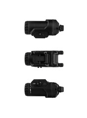 Modern LED flashlight with weapon mount. Underbarrel tactical fl