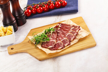 Italian pork sausage - prosciutto crudo