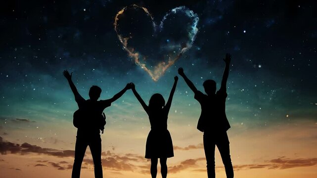 Freindship day greeting card animation