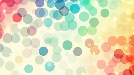 A pattern of dots in all kinds of colors.