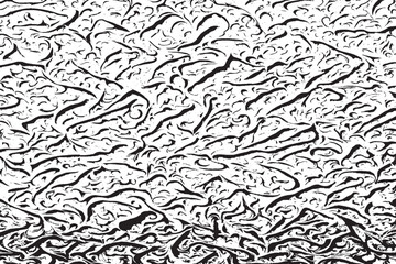 Classic Black and White Overlay Texture on White Monochrome Vector Art