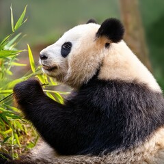 Obraz premium panda bears mammal animals, AI generated