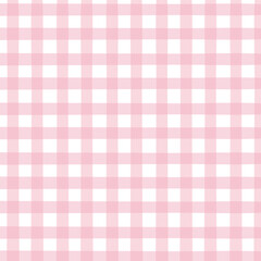 pink and white plaid