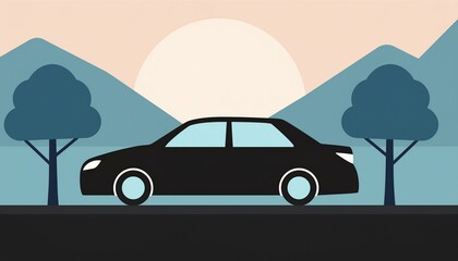 car silhouette illustration