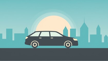 car silhouette illustration