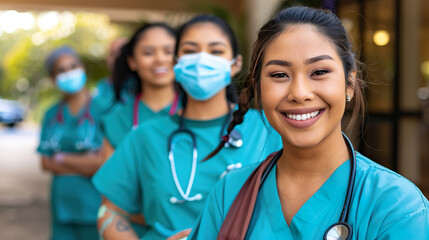 Team of Paramedics are healthcare professionals to provide emergency medical care 