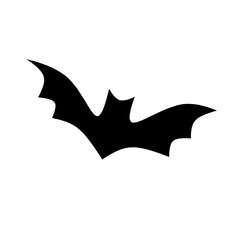 bat icon vector on white background. bat silhouette