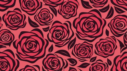 rose seamles pattern background vector