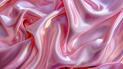 Silk background s close up in pink