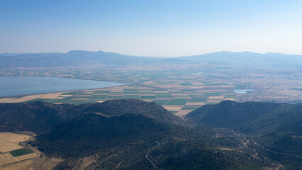 wet agricultural lands, aerial views of magnificent lands