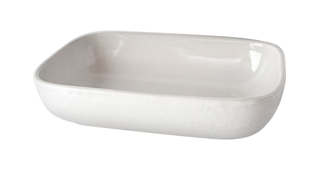 white rectangular ceramic bowl