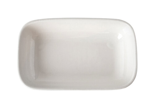 white rectangular ceramic bowl