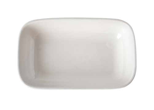white rectangular ceramic bowl