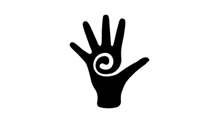 Obraz premium Spiral Healing Hand