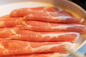 Enjoy fresh delicious and juicy beef slices