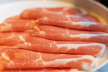 Enjoy fresh delicious and juicy beef slices