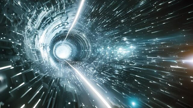 Traveling at light speeds in hyperspace
