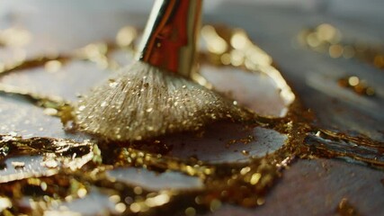 Applying Gold Leaf to Resin Art - Powered by Adobe