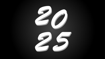 2025 new year logo. New business goal strategy concept. 2025 goal planning business concept. suit for banner, cover, poster, flyer, card, greeting card, website, brochre. vector illustration