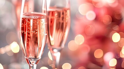Celebrate special moments with sparkling champagne! Raise a toast with rose-tinted glasses. Share laughter and cheers with friends on birthdays, holidays, or any joyous occasion.