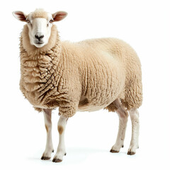 Fototapeta premium Sheep isolated on white background