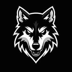 Wolf vector mascot logo design with modern illustration concept style for badge, emblem and tshirt printing. Wolf sticker. Wolf illustration for sport and esport team logotype