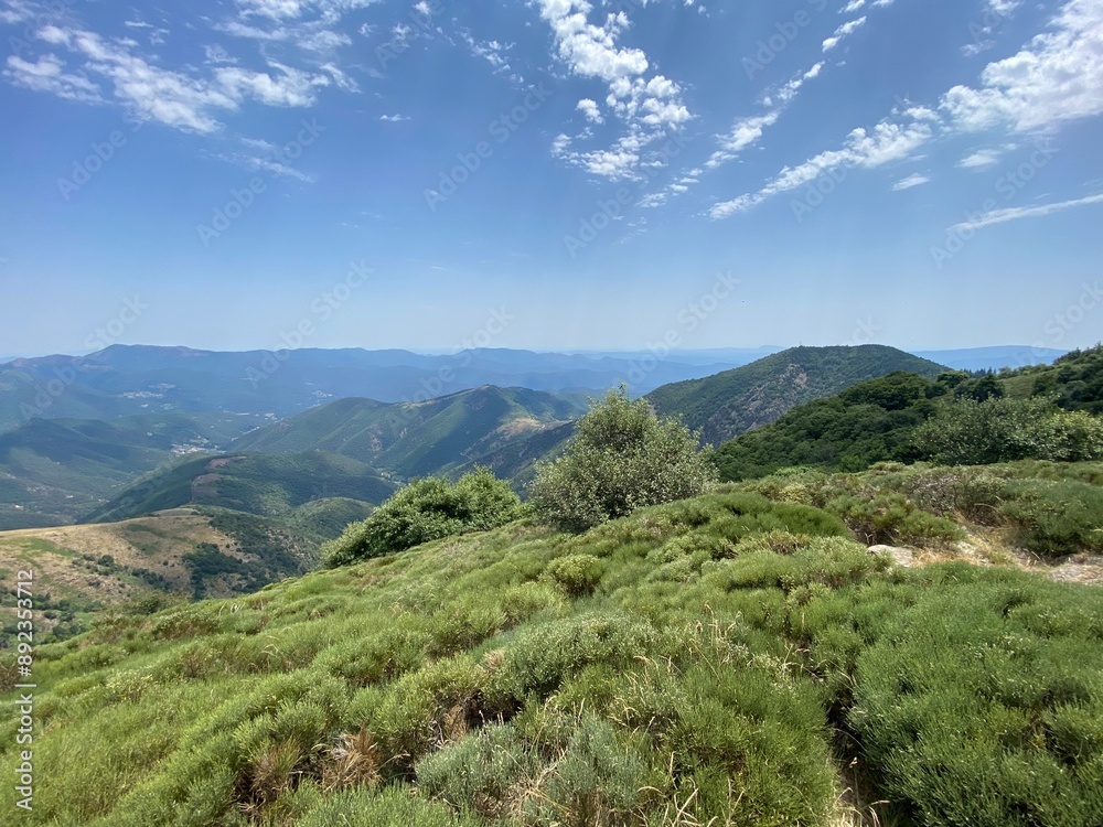 Sticker Paysage de montagne dans les Cévennes