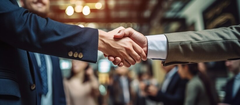 Businessmen Shaking Hands in Agreement