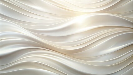 Elegant White Abstract Texture Background featuring Soft Focus Gradient Wave Motif with Delicate Nuances and Subtle Shading Effects.