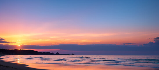 Fototapeta premium sunset over the sea