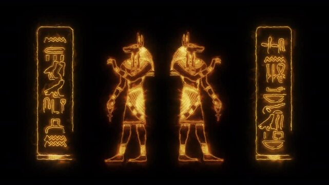 Ancient Egypt God Anubis Animation