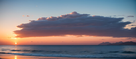 Obraz premium sunset over the sea