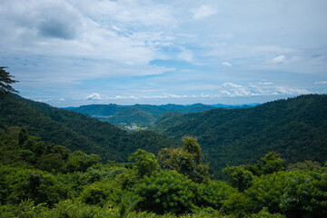Beautiful mountain view background in nature