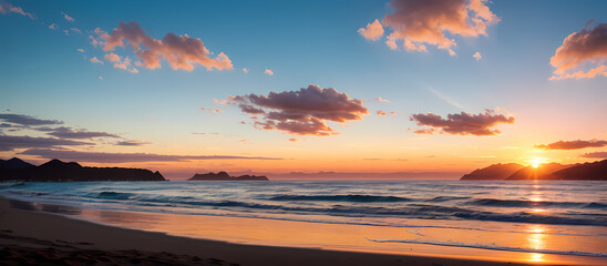 Fototapeta premium sunset over the sea