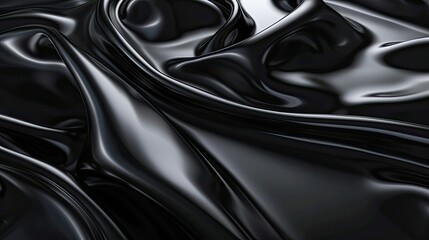 Abstract smooth black texture, perfect for creating elegant and high-end digital art backgrounds 