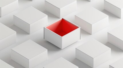 Red Inside Box Pattern