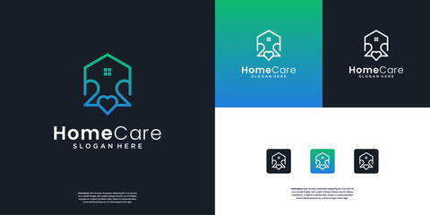 House Care logo Template. Medical House Logo design inspiration