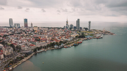 Obraz premium City Batumi Aerial. Batumi Piazza Square