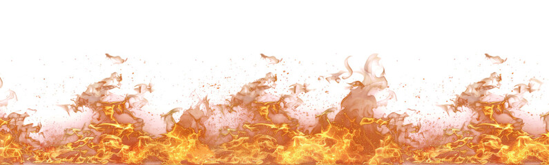 Flame of fire on a transparent background
