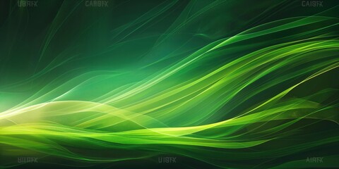 Fototapeta premium Abstract organic green lines as wallpaper background illustration created by ai