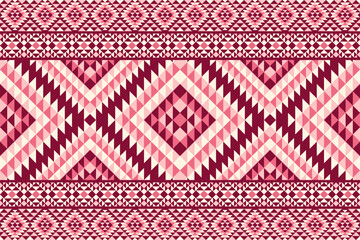 Pink geometric ethnic pattern