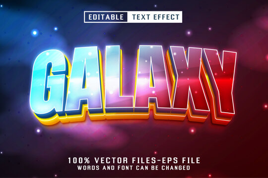 Galaxy Editable Tet Effect