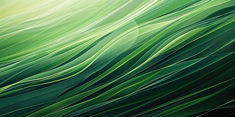 Obraz premium Abstract organic green lines as wallpaper background illustration created by ai