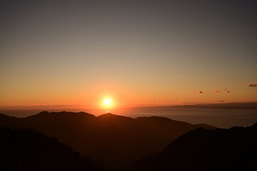 瞽女展望地の夕景