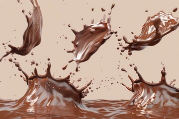 A stack of chocolate drops piled on top of each other