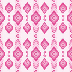 Ikat abstract. Seamless geometric pattern in tribal, folk embroidery style. Aztec geometric art ornament print.Design for carpet, wallpaper, clothing, wrapping, fabric, cover, textile.